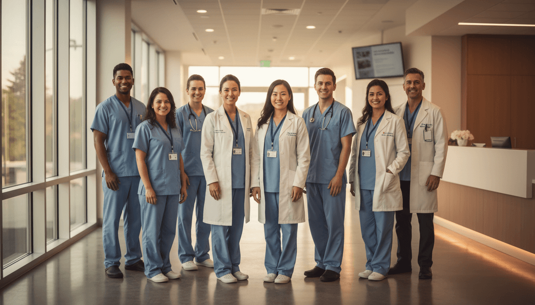 Healthcare team using KindaHMS